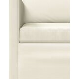  Kauč za dvoje Krem 150 x 81 x 82 cm Kordura tekstil Slike