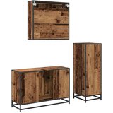 vidaXL set namještaja za kupaonicu 3 pcs staro drvo 90 x 33 x 60 cm | shoptok.hr