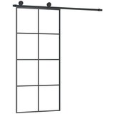  Klizna vrata s priborom 90 x 205 cm od ESG stakla i aluminija | shoptok.hr