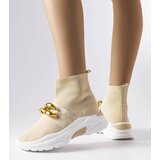 Gemre Beige sneakers with chain Baptiste | Shoptok.si