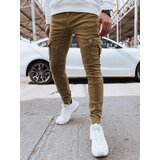 DStreet Spodnie męskie jeansowe bojówki kamelowe | shoptok.hr