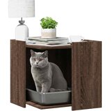  Kutija z mačji pijesak boja hrasta 53x53x51cm konstruirano drvo | shoptok.hr