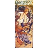 Fedkolor reprodukcija slike Alfons Mucha - Spring, 80 x 30 cm Cijene