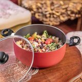  Duboka tava Livoo Crvena Ø 24 cm 4 L | shoptok.hr