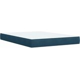  Krevet s oprugama i madracem tamnoplavi 140x190 cm baršunasti | shoptok.hr