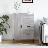 vidaXL Komoda siva sonoma 69,5x34x90 cm inženirski les Cene