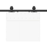 vidaXL Pribor za klizna vrata 152,5 cm čelični crni | shoptok.hr