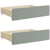  Dnevni krevet na razvlačenje svjetlosivi 80 x 200 cm baršunasti | shoptok.hr