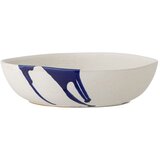 Bloomingville Bela/modra lončena skledica 2,22 l Okayama – | Shoptok.si