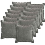  Presvlaka za jastuk 12 kom. HOUTEN Tamnosiva 45 x 45 cm | shoptok.hr