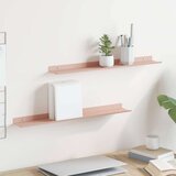  Ležeča polica 2 pcs Roza 60 x 8,5 x 2,5 cm Jeklo, (5000201496) | Shoptok.si