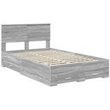  Konstrukcija postelje Siva Sonoma 120 x 200 cm Konstruiran les, (5000103365) | Shoptok.si
