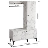 Hanah home cipelarnik sa čivilukom lex carrara marble