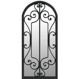  Ogledalo crno 100 x 45 cm željezno za unutarnju upotrebu | shoptok.hr