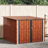  Drvarnica za bicikle 3 pcs Smeđa 215 x 206 x 157 cm Metal | shoptok.hr