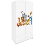  Dječji ormar - ŽIVOTINJSKO DRUŠTVO - bijeli | shoptok.hr
