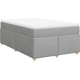  Krevet s oprugama i madrac svjetlosivi 120 x 200cm od tkanine | shoptok.hr