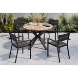 Ambia Garden VRTNA MIZA les, kovina barve akacije | Shoptok.si
