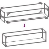  Stalak za drva crni 25x25x100 cm hladno valjani čelik | shoptok.hr