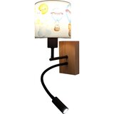 Brilagi LED Flex. svetiljka BOBO WOOD 1xE27/25W/230V + LED/3W hrast/crna/bela/životinje | Eponuda.com