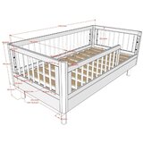Vipack Dječji krevet od punog hrasta 70x140 cm u prirodnoj boji Forrest – | shoptok.hr