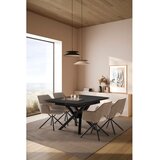 Marckeric Proširiv blagovaonski stol s dodatnom pločom s kamenom pločom stola 90x150 cm Arlene – | shoptok.hr