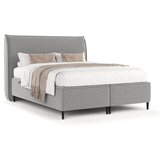 Maison de Rêve Svijetlo sivi tapecirani bračni krevet s prostorom za odlaganje 140x200 cm Draco – | shoptok.hr