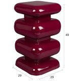 Dutchbone Kovinska stranska mizica 29x29 cm Stubby – | Shoptok.si