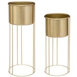Atmosphera Set saksija metal zlatne max h58 (185441) | ePonuda.com