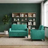  Set sofe s pohranom 2 kom. Tirkizna Poliester | shoptok.hr
