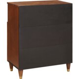 vidaXL Omare in policami za shranjevanje medijev s shranjevanjem z vrati Rjava | Shoptok.si