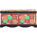  Klub stolić višebojni 90x50x40 cm masivno drvo mango | Shoptok.si