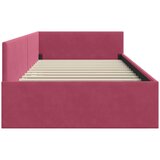  Kutni okvir kreveta Vinska crvena 100 cm x 200 cm Baršun | shoptok.hr