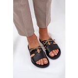 Zazoo Ladies leather sandals on flat heel 3022 black | Shoptok.si
