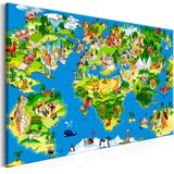  Slika - Children's Map (1 Part) Wide 120x80 | shoptok.hr