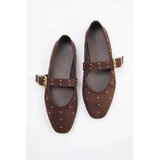 Trendyol Shoes Ženske baletanke Takss26Be00032, Smeđe Cene