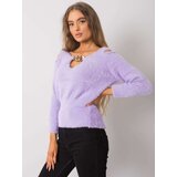 RUE PARIS Sweater-LC-SW-7033.27X-Light Purple | Shoptok.si