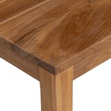  Konzolna stolica Prirodna 110 x 35 x 75 cm Čvrsto teak drvo | shoptok.hr