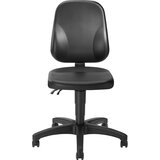 eurokraft basic Vrtljiv delovni stol, umetno usnje, s kolesi, 440 - 620 mm | Shoptok.si