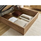 Bobochic Paris Bež oblazinjena oblazinjena/iz iverne plošče zakonska postelja s prostorom za shranjevanje z letvenim dnom 180x200 cm Kumo – | Shoptok.si