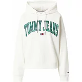 Tommy Jeans Sweater majica boja pijeska / mornarsko plava / zelena