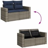  6-dijelni set vrtnih sofa poliratan i bagrem s jastucima sivi | shoptok.hr