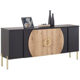 Mömax Nizka Omarica Hong Kong, Črna, Barva Hrasta | Shoptok.si