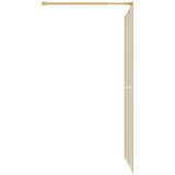  Stijenka za walk-in tuš sa staklom ESG zlatna 118 x 195 cm | Eponuda.ba