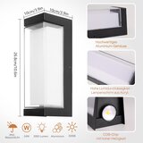 BOYIR 24 W Zunanja LED Stenska Svetilka s Senzorjem Gibanja | Shoptok.si