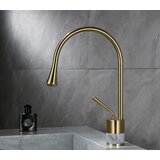  ChatGPT Luksuzna kupaonska armatura, koja se pričvršćuje na pult ili umivaonik | Slavina EYN BF0954<span> - </span>Brušeno zlato - bijeli mramor, 34 cm | shoptok.hr