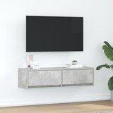 vidaXL TV Kabinet Betonsko siva Inženirski les 100 x 31 x 25.5 cm Cene
