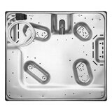 Hansa kuhalna plošča BHMI610302, kombi, 3 plin+1 elektrika, inox, lito železo | Shoptok.si