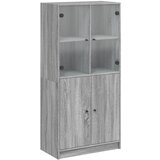 Maison Chic Visoka omara - Komoda - Predalnik z vrati siva sonoma 68x37x142 cm inženirski les, (21722195) Cene
