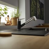 Blanco slavina WEGA-S II SILGRANIT-LOOK/KROM CRNA VT | shoptok.hr